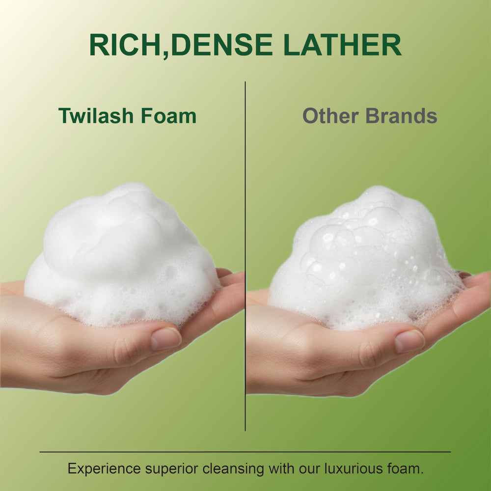 Twilash by DLY lash extension cleanser designed to clean between lashes safely.
