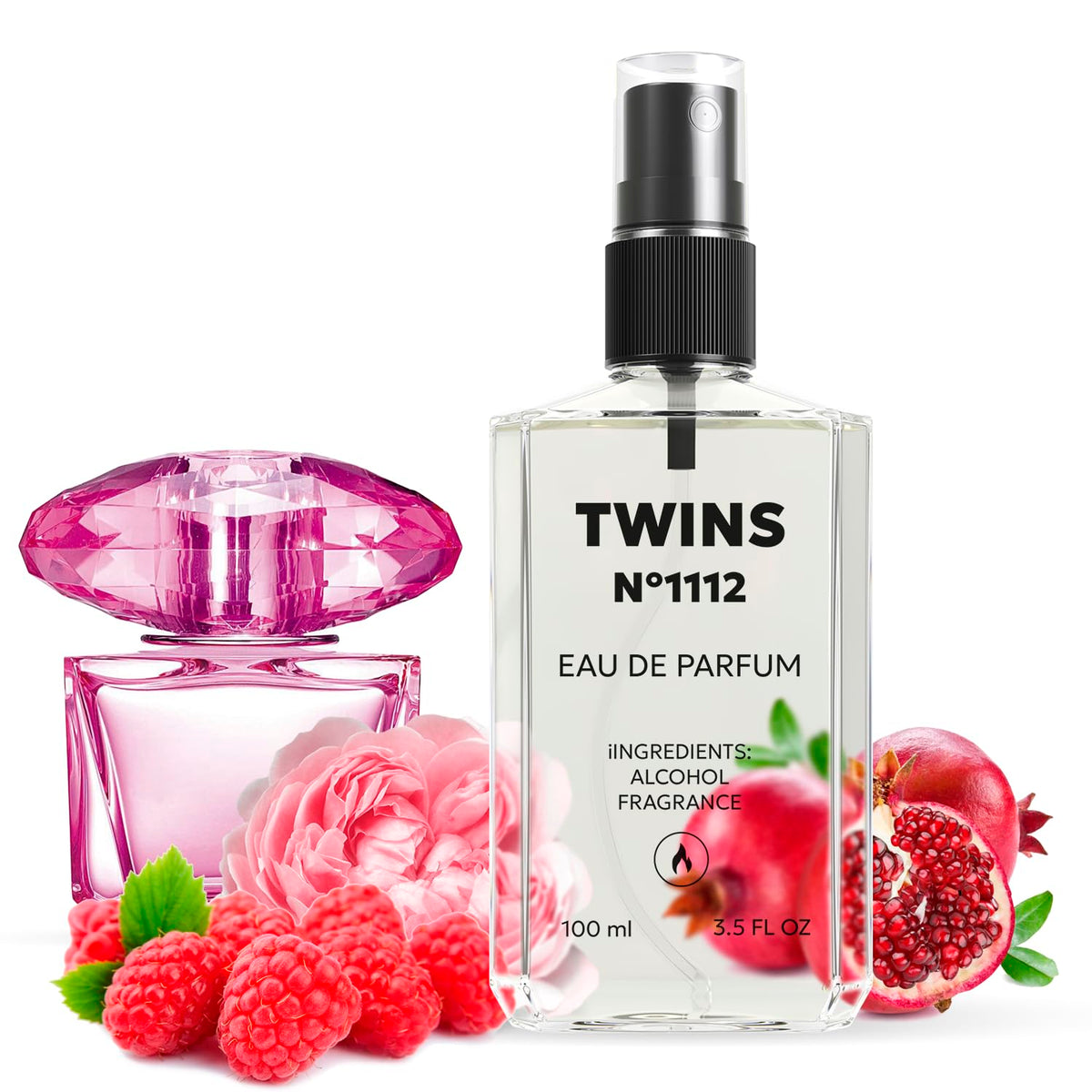 TWINS Impression Bright Crystal Absolu bottle front, ideal for everyday wear.