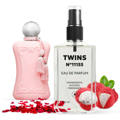 TWINS Impression of PARFUM Delina bottle front for everyday elegance.
