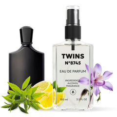 TWINS PARFUM Impression of Green Irish Tweed bottle front for a refined masculine look.