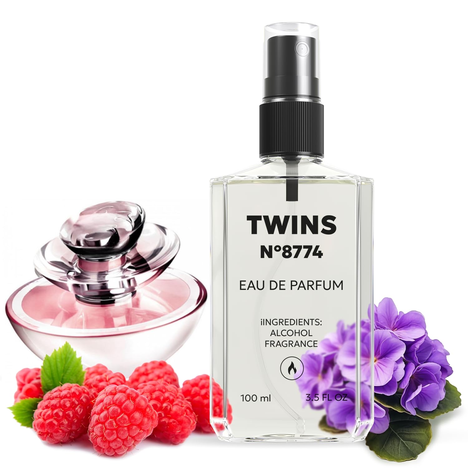 TWINS Impression of Insolence bottle front view, a chic design for daily wear.