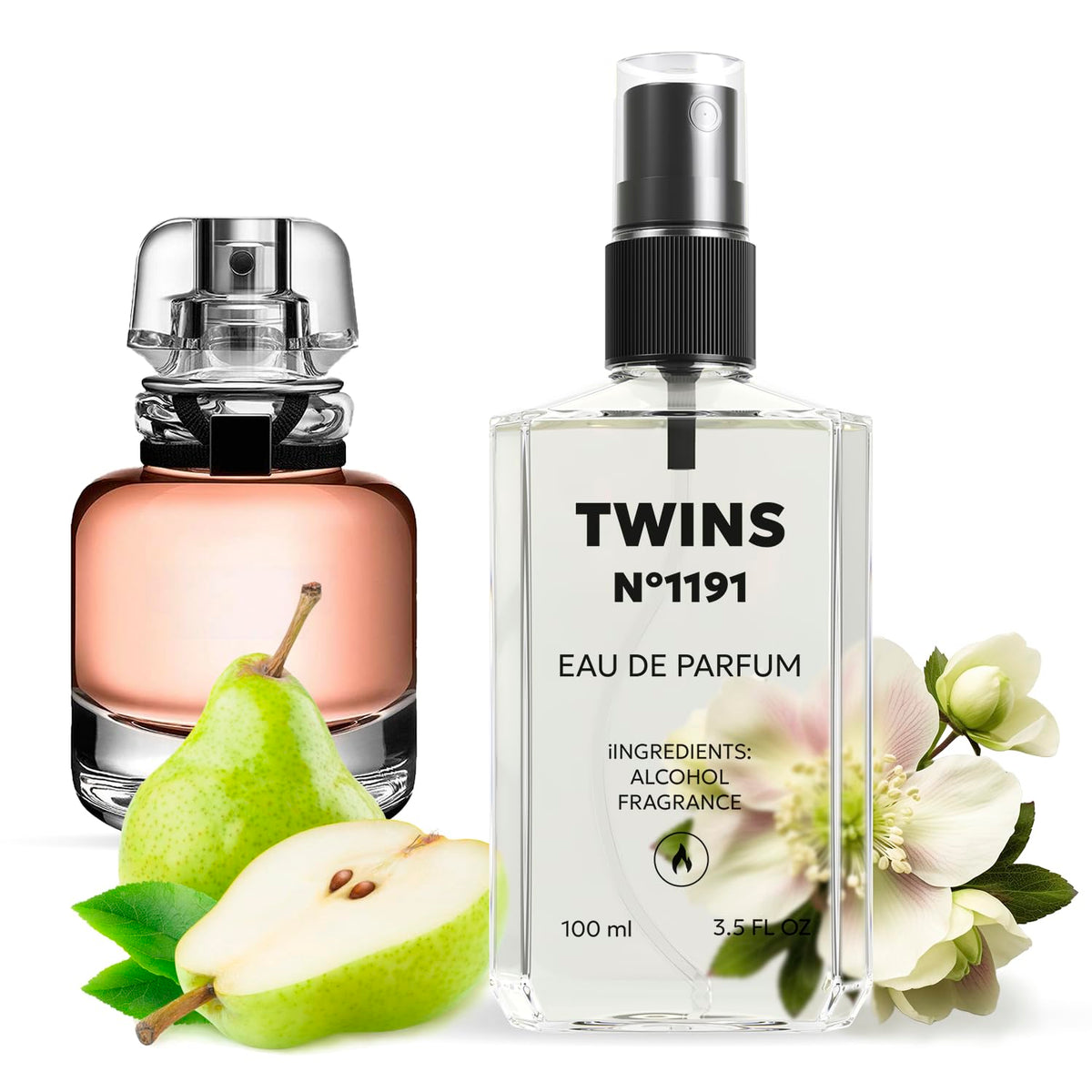 TWINS PARFUM Impression of L'Interdit bottle front for elegant evening wear.