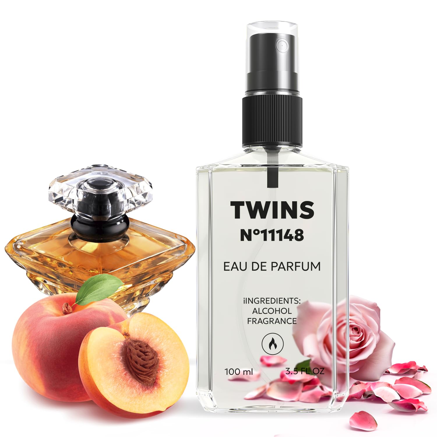 TWINS PARFUM Impression of Tresor bottle front for daily wear and refined presence.