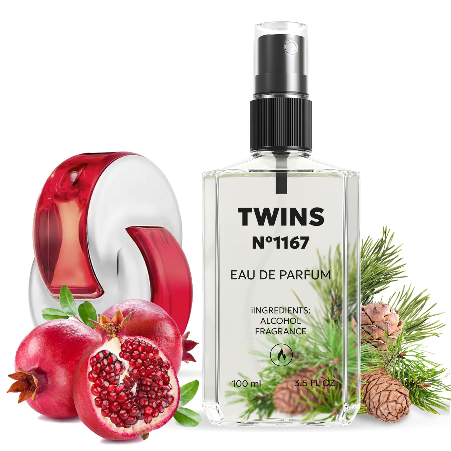 TWINS Impression of Omnia Coral bottle close-up for everyday elegance.