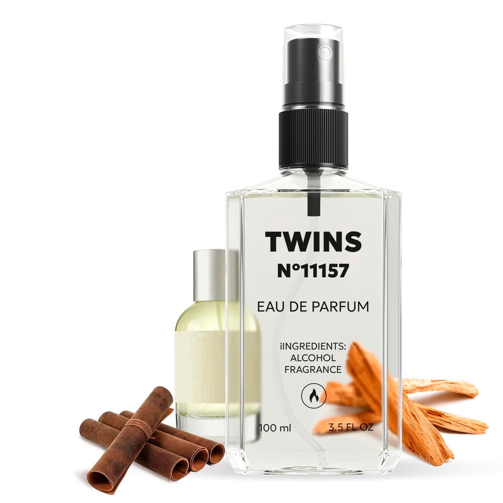 TWINS Impression of Sant.33 bottle pour reveals a woody-spicy aroma for daily wear