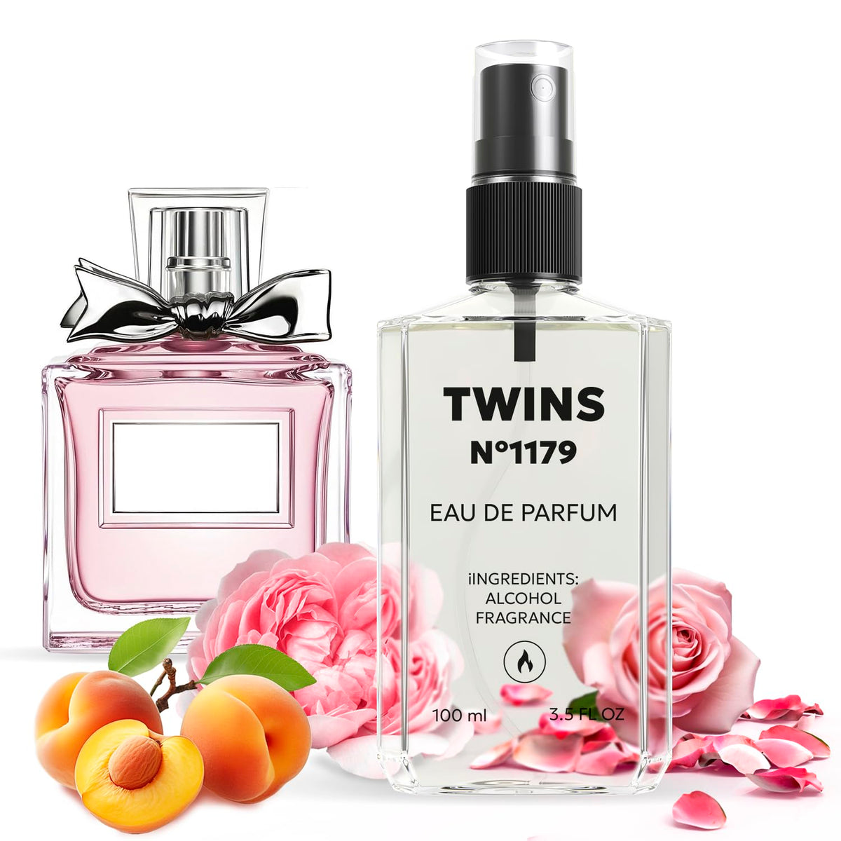 TWINS PARFUM Impression of Blooming Bouquet bottle shows floral notes with a long-lasting scent.