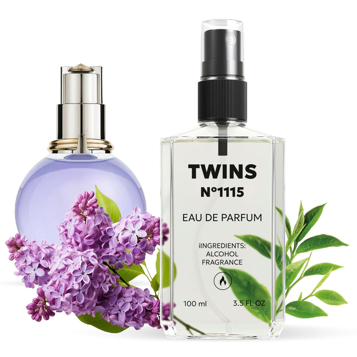 TWINS Impression of Eclat bottle shown for daily scent ritual and ease of use.