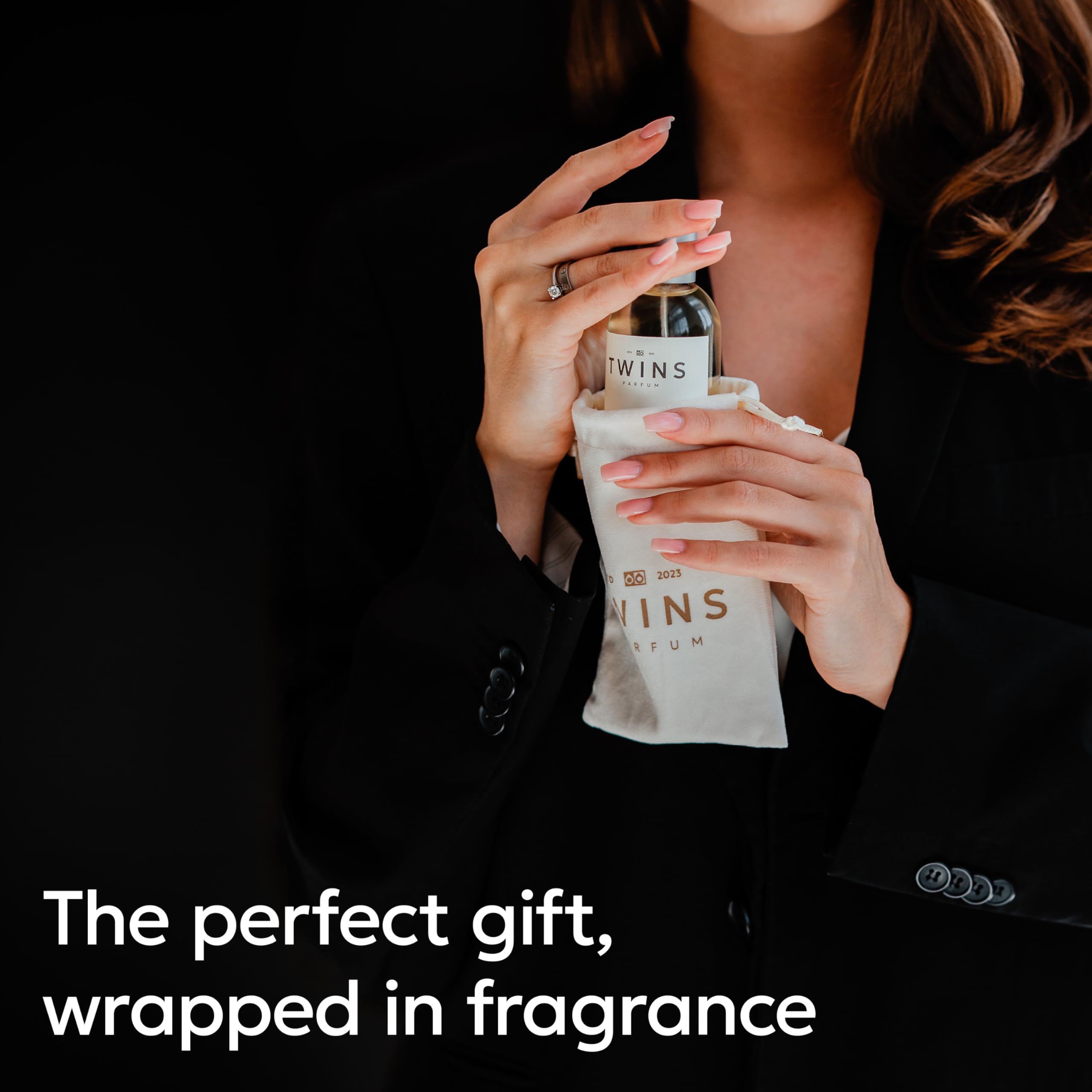TWINS PARFUM Impression ingredients note highlighting clean vegan formula