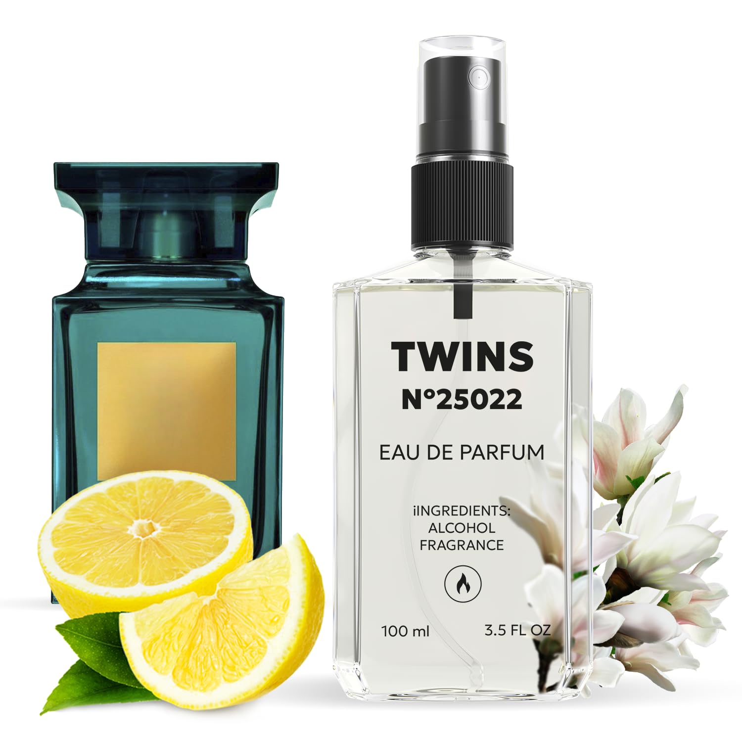 TWINS PARFUM Impression of Neroli Portofino bottle front shows unisex appeal for daily wear
