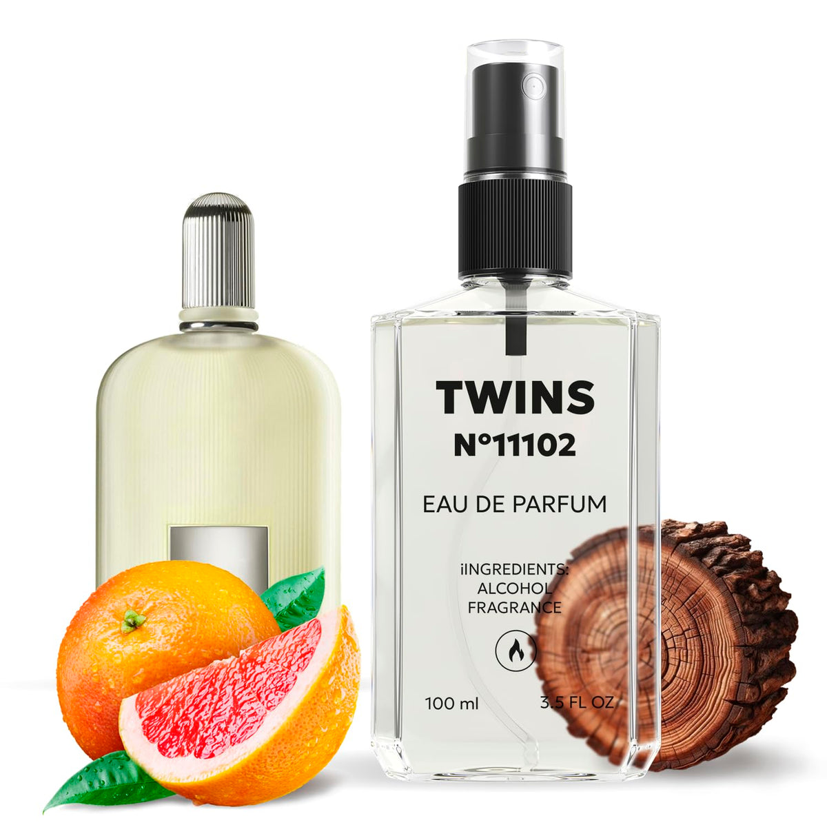 TWINS Parfum Impression Grey Vetiver bottle for daily confidence
