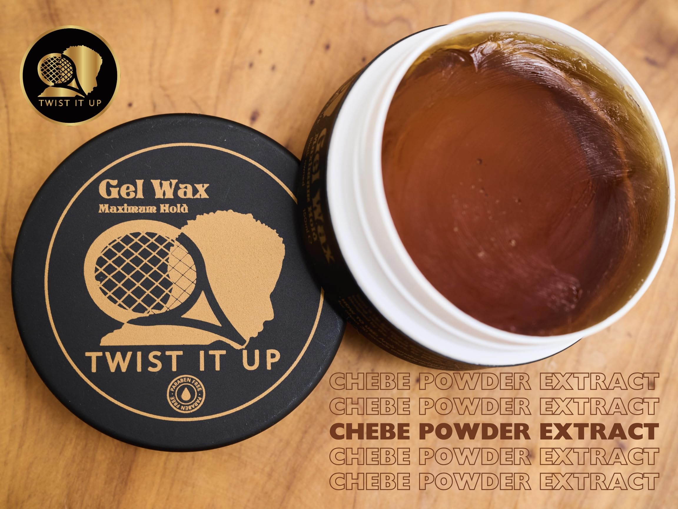 Twist It Up edge control on edges for sleek, long-lasting laydown.
