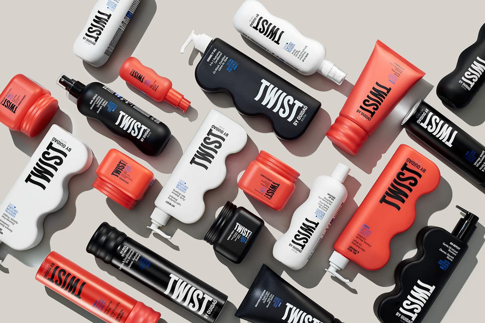 TWIST On-repeat color-safe badge indicating color-treated hair care