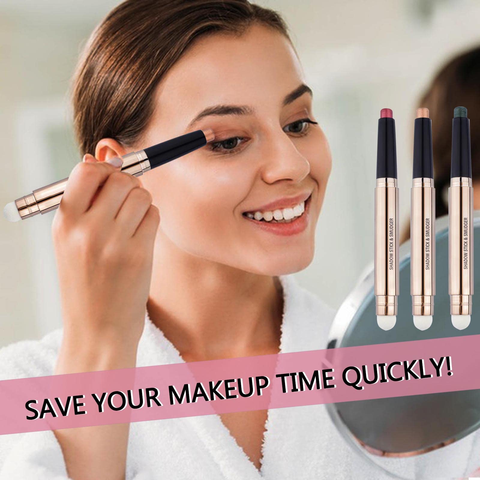 TWLBXMG Cocoa Brown Eyeshadow Stick open for smooth, precise application