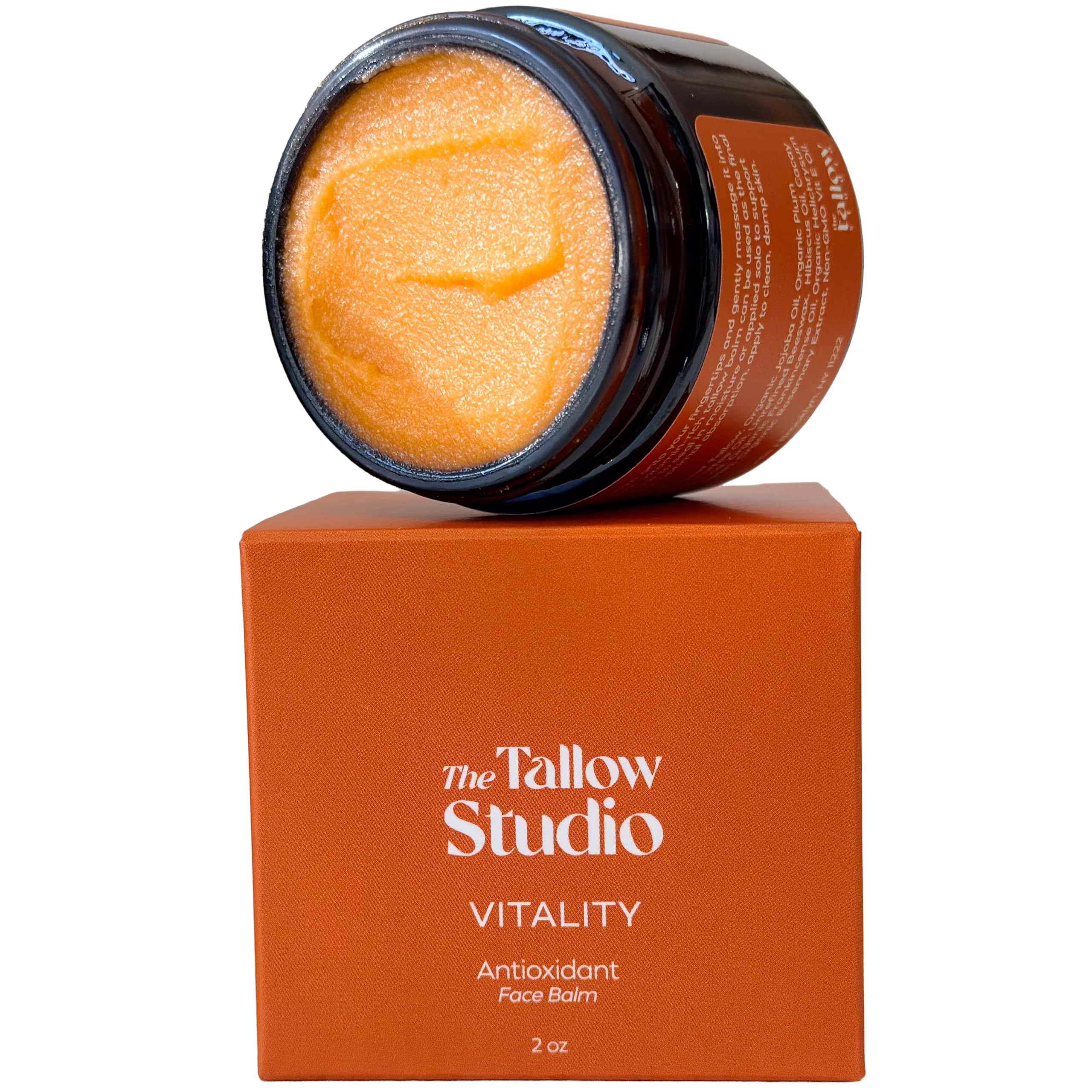 Two-ounce balm jar packaging ready for daily use
