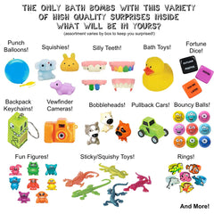Two Sisters colorful bubbles bath bomb brightens kid's bath experience.