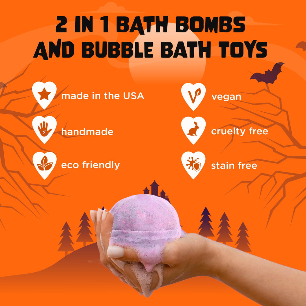Two Sisters satsuma scented bath bomb adding bright citrus scent.