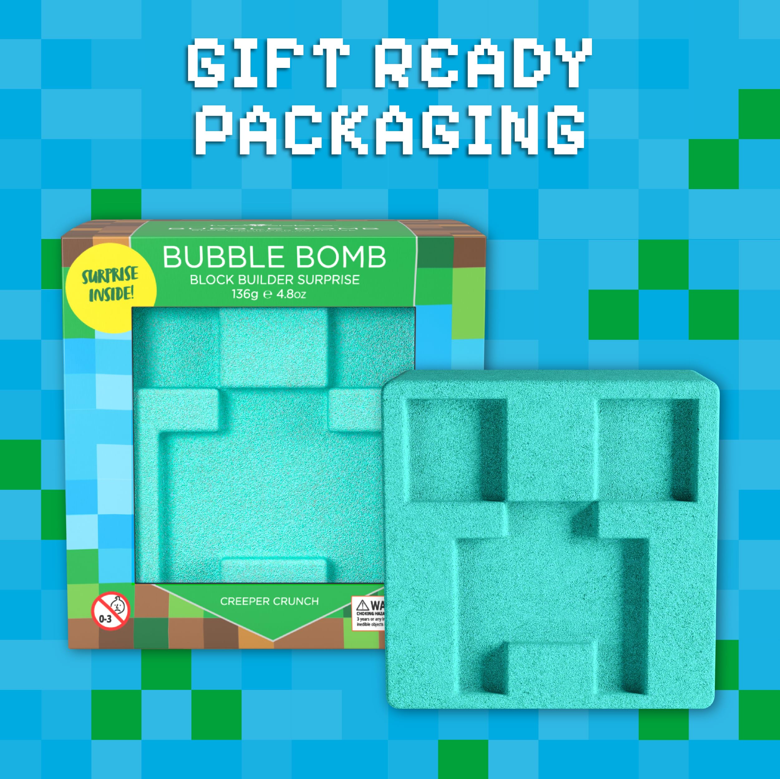 Two Sisters TNT Creeper Bath Bomb delivers a build-and-bloom bath routine