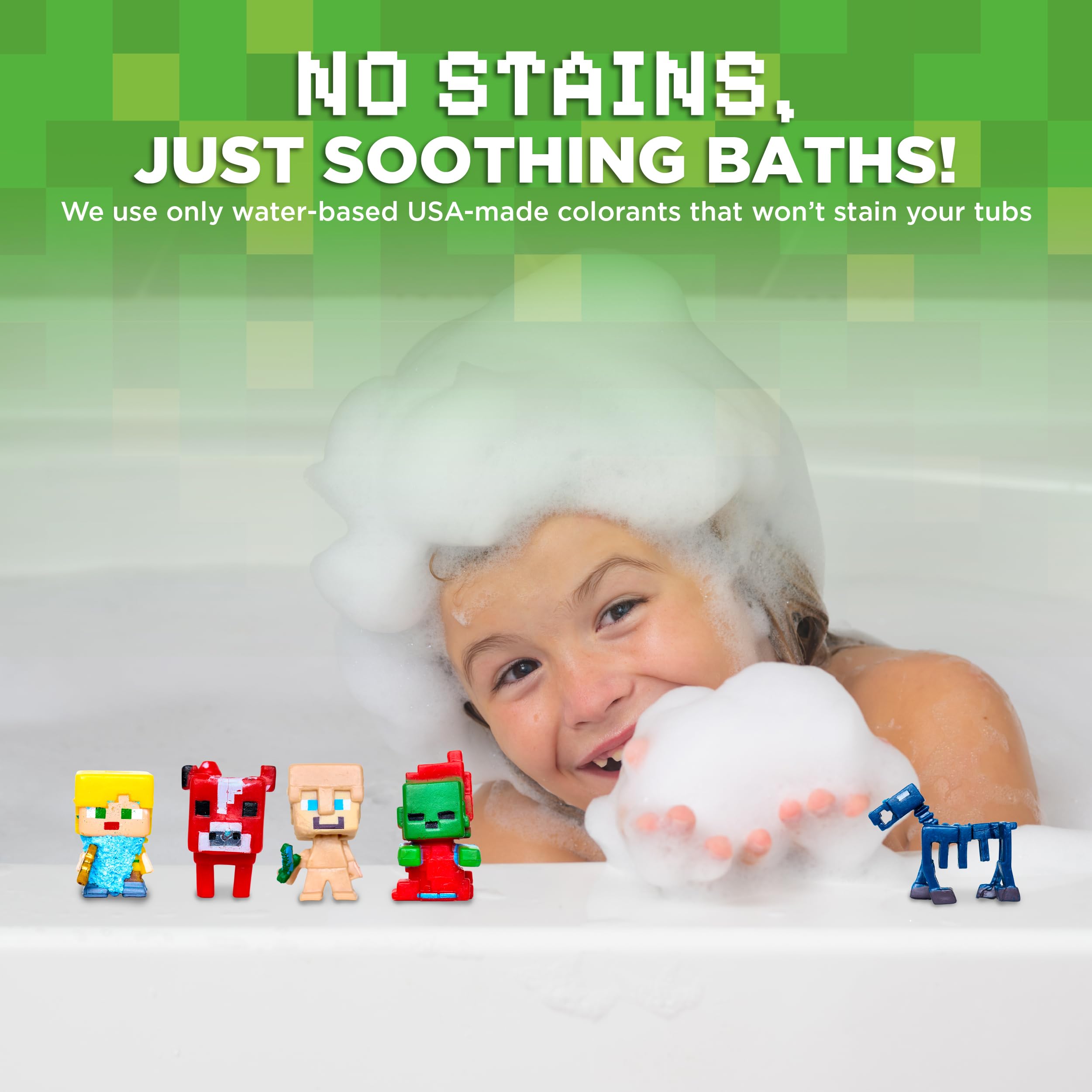 Two Sisters TNT Creeper Bath Bomb makes a thoughtful gift for kids who love builds