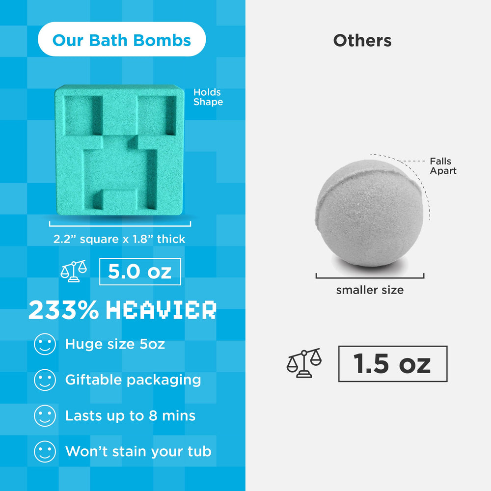 Two Sisters TNT Creeper Bath Bomb is proudly made in the USA for quality
