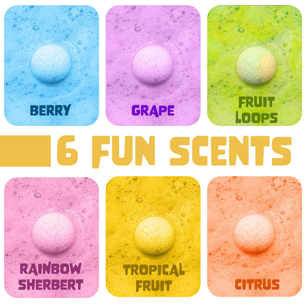 Two Sisters Valentines bath bomb features fruity scents.