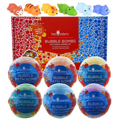 Two Sisters Zoo Animal Bath Bomb with surprise inside for kids' bath-time joy.