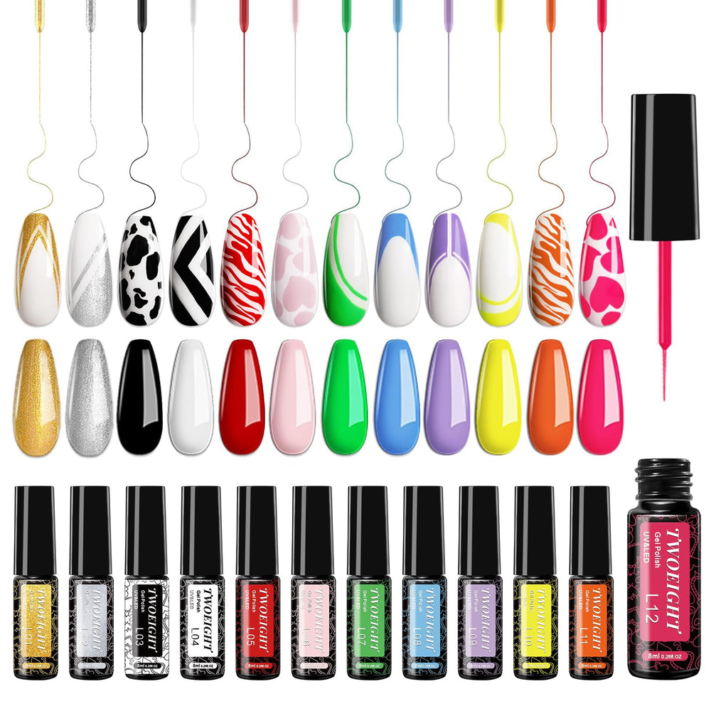 TwoEIGHT gel nail polish colors collection swatch for at-home manicures.