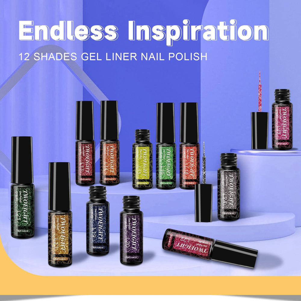 Twoeight ultra-thin nail brush tip for precise lines