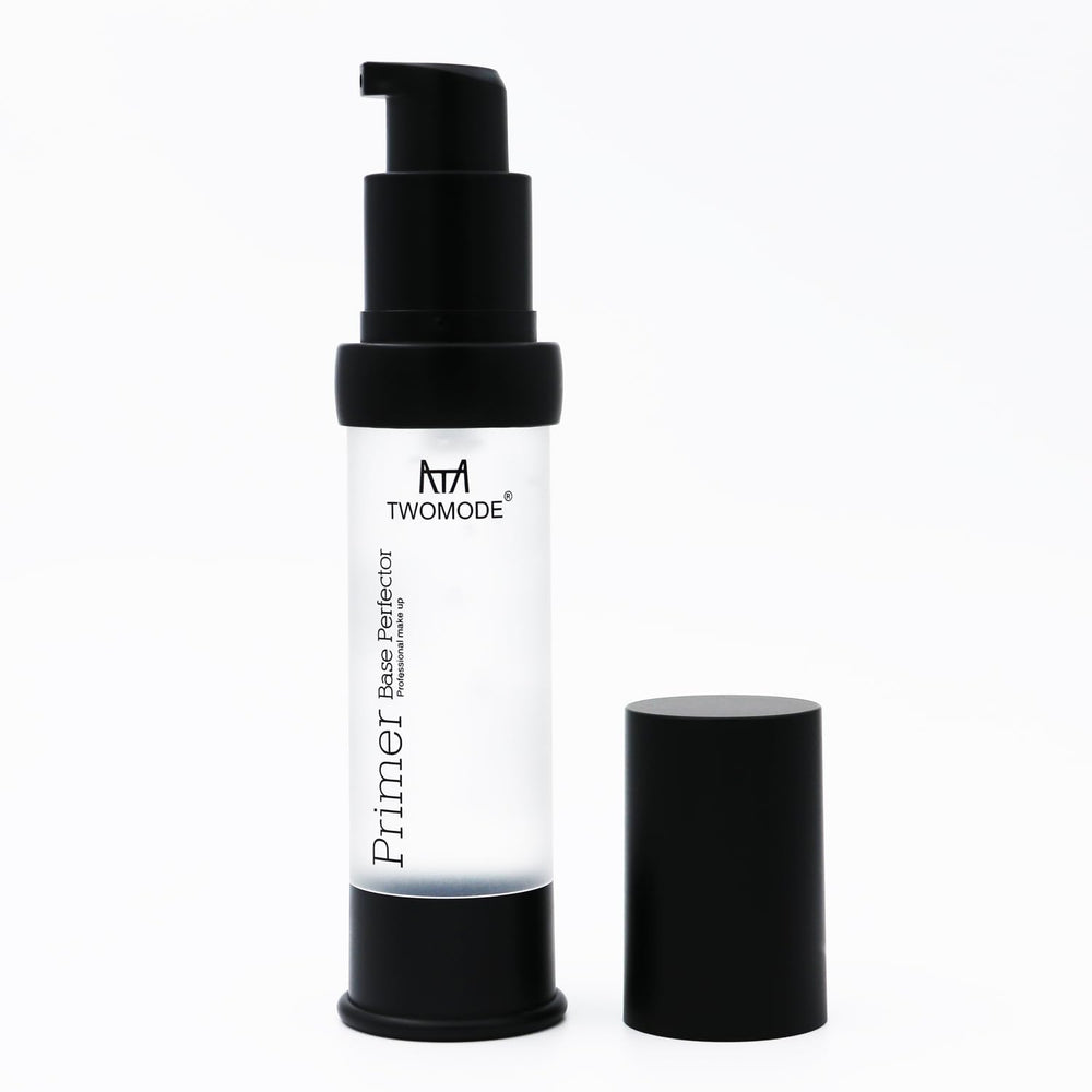 TWOMODE Oil Control Primer bottle showing smooth, long-lasting matte base