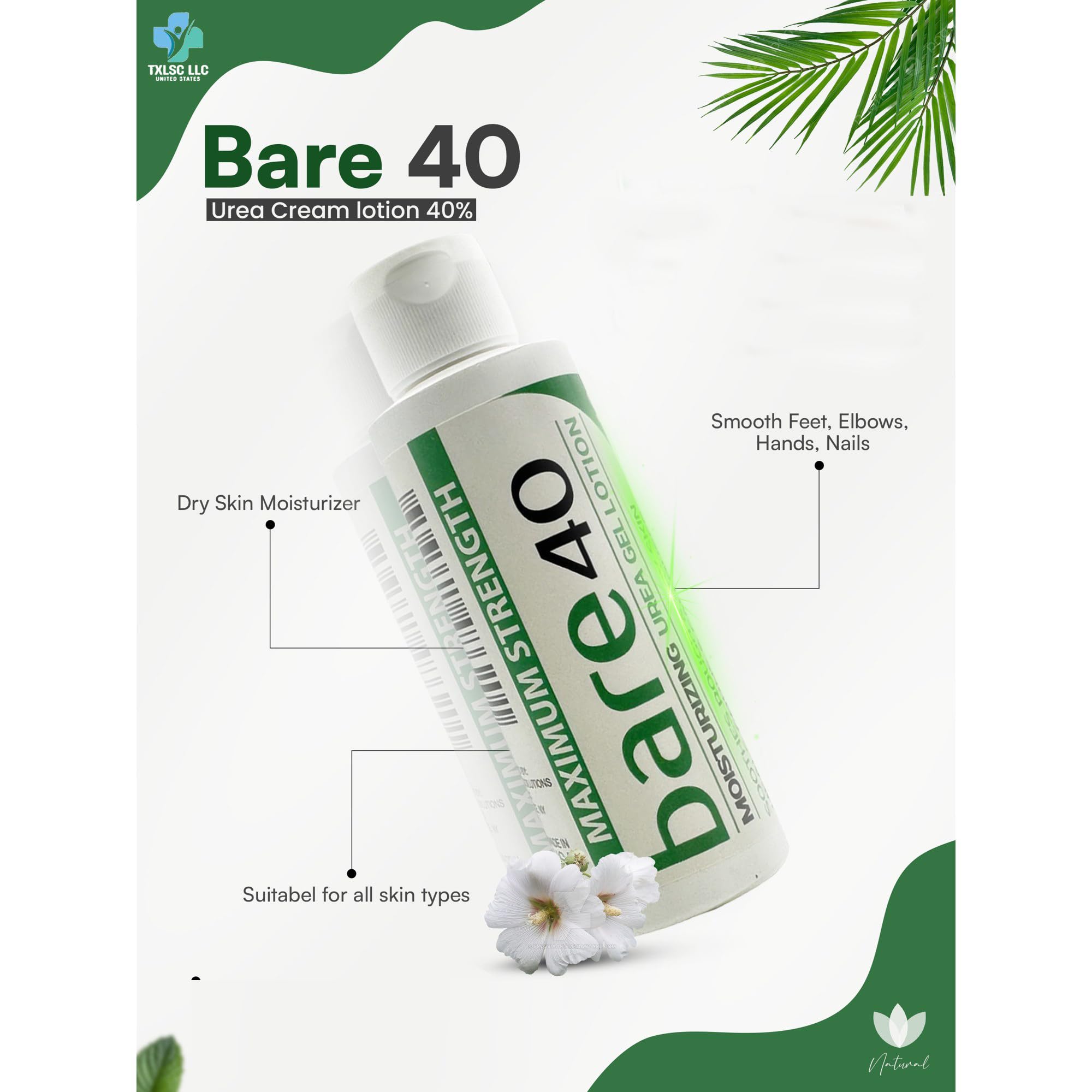 USA-made TXLSC label on Bare40 Pro packaging.