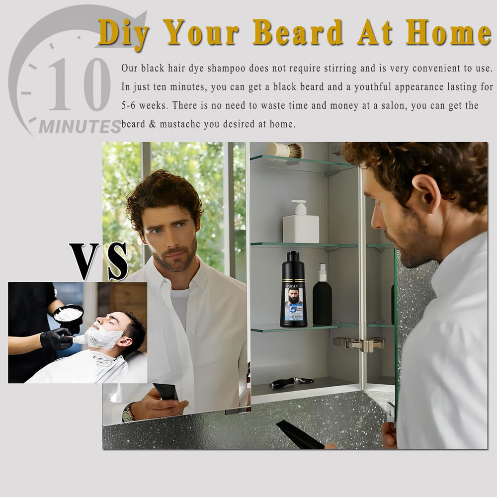 TYAYW beard dye with argan oil and noni extract nourishes facial hair