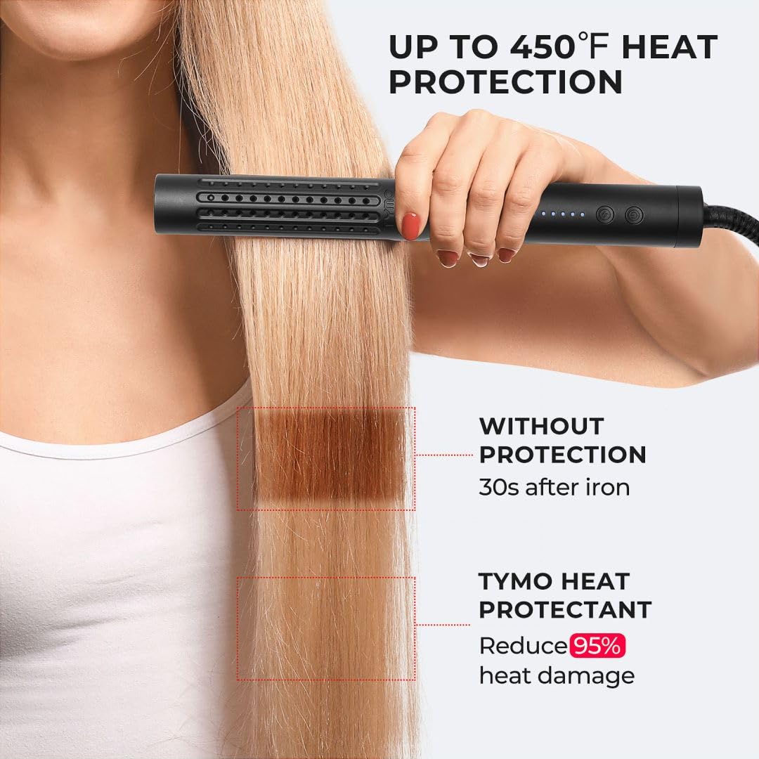 TYMO argan oil drops applied to hair for daily nourishment.