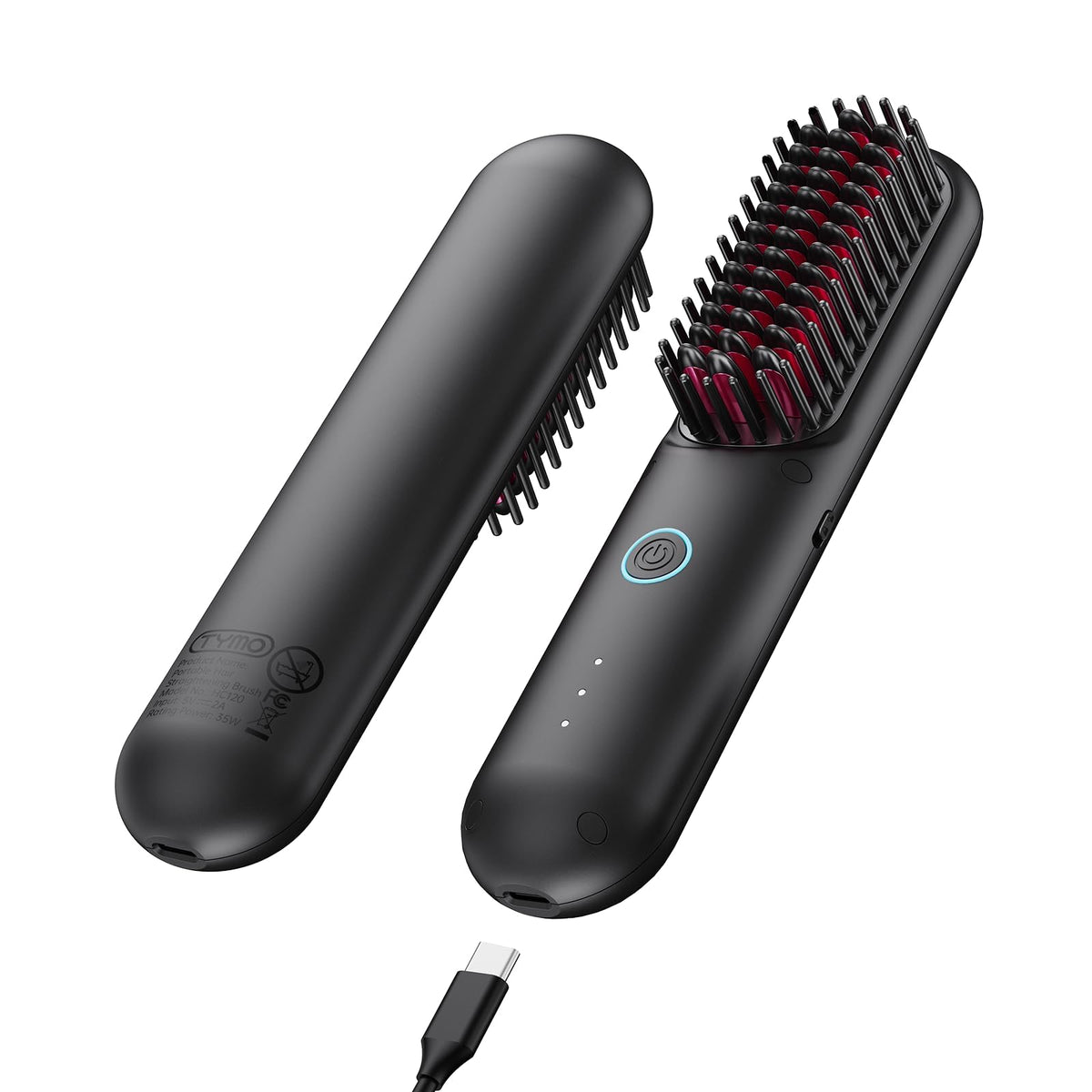 TYMO Porta ECO cordless straightener compact in palm for quick touch-ups on the go