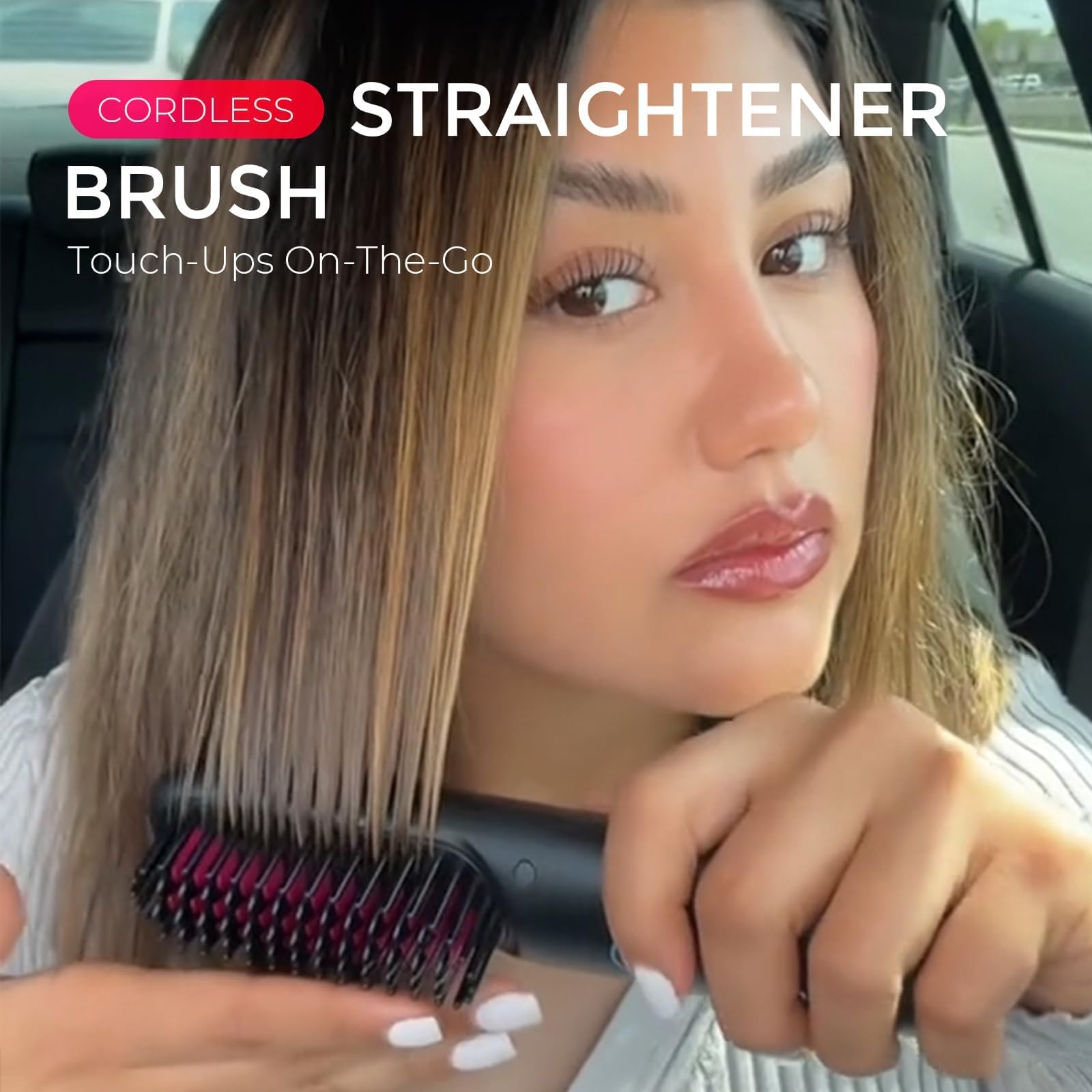 TYMO Porta ECO portable straightener held in hand for travel styling