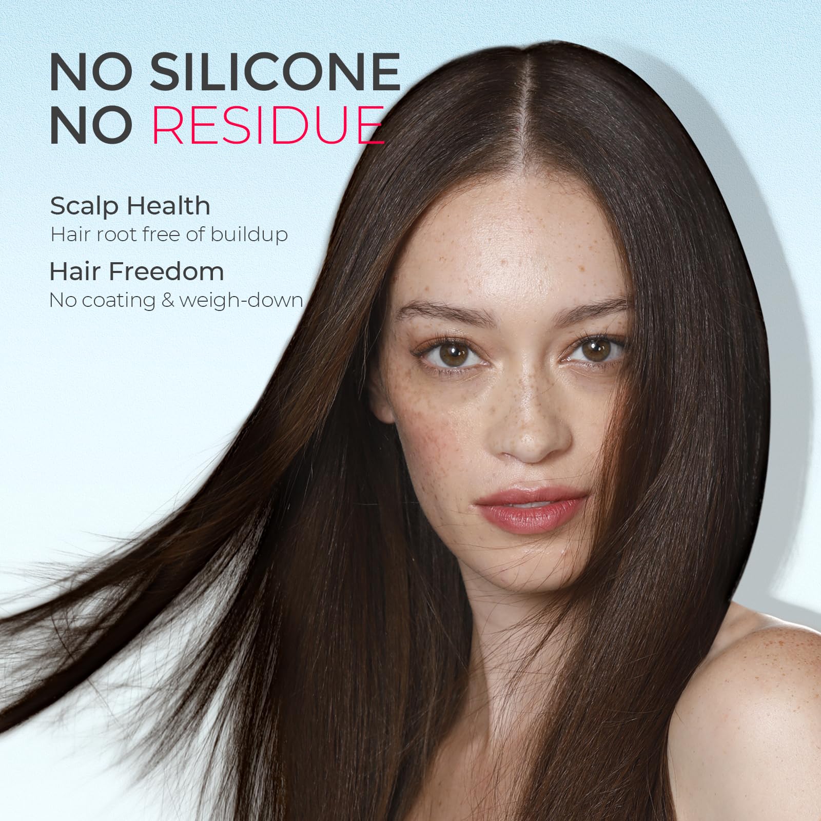 TYMO Silicone-free formula with minimal residue rinse for lighter hair