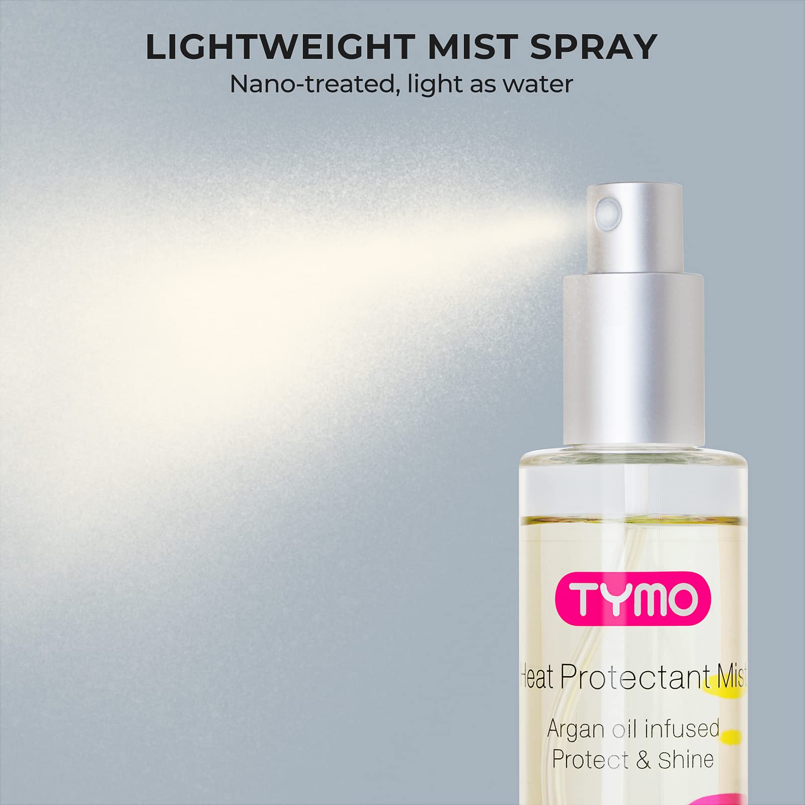 TYMO weightless mist – a light, invisible spray for all hair types.
