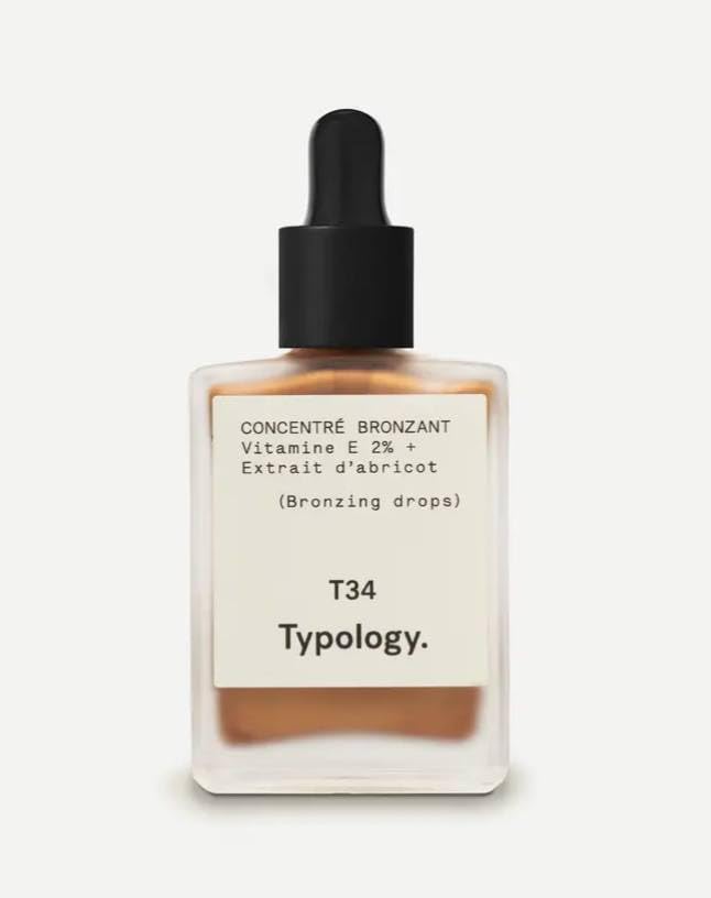 Typology Bronzing Drops bottle delivering instant glow for the face