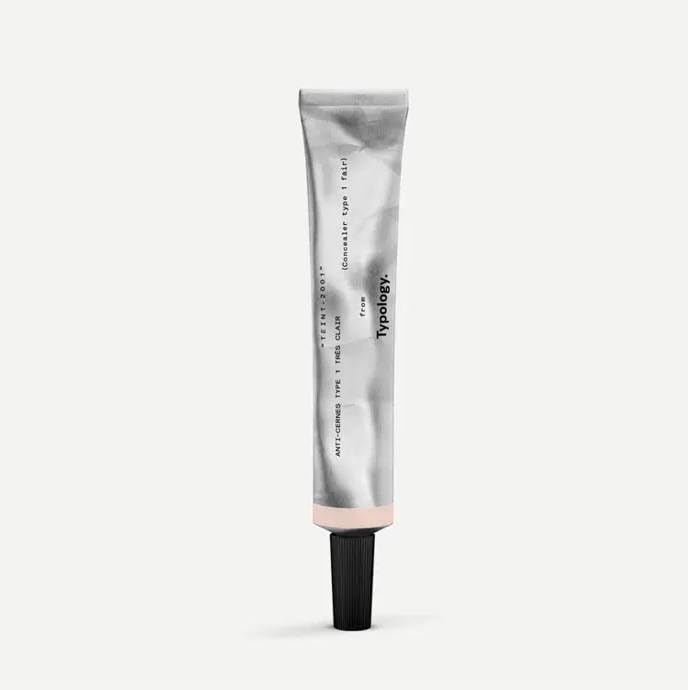 Typology tinted concealer Type 1 Fair bottle-pour helps even tone and reduce puffiness.