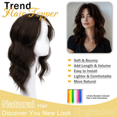 TYQ 360° 3D curly waves topper delivers natural movement and coverage.