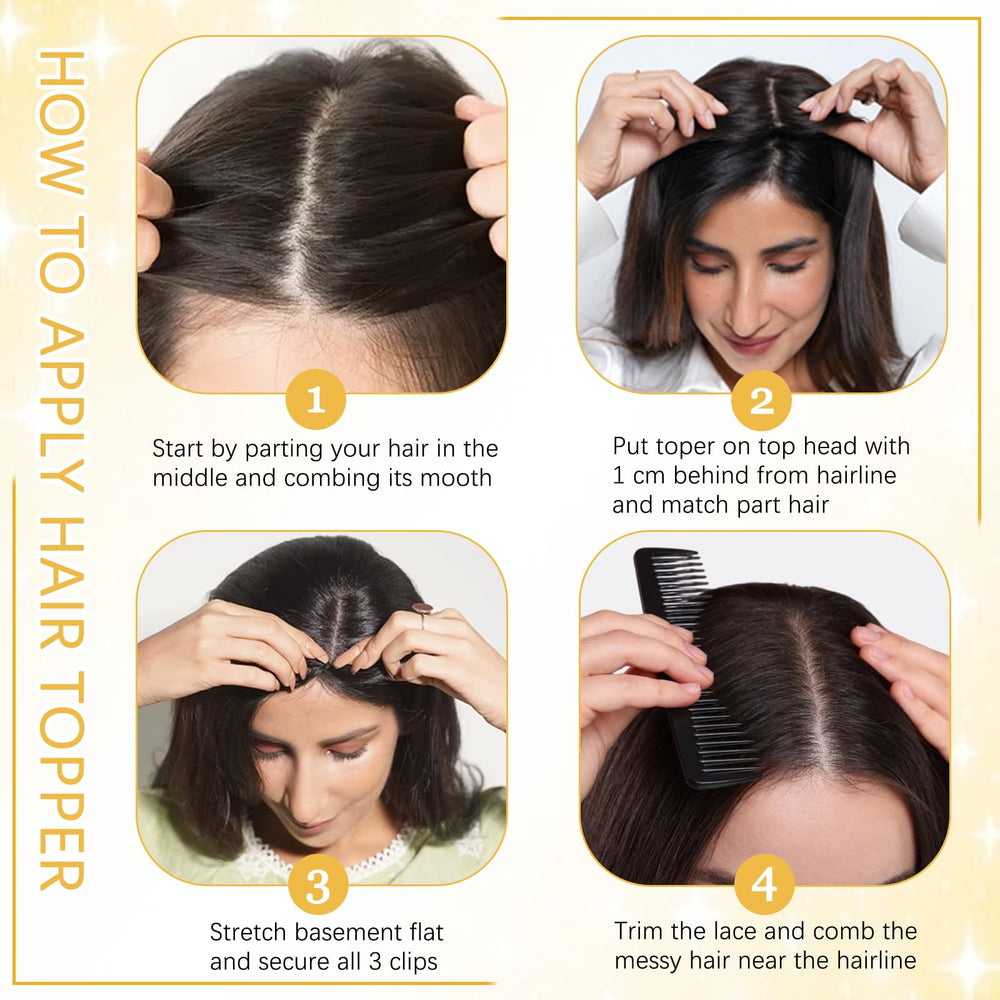 TYQ natural crown blend helps seamless integration with your hair.