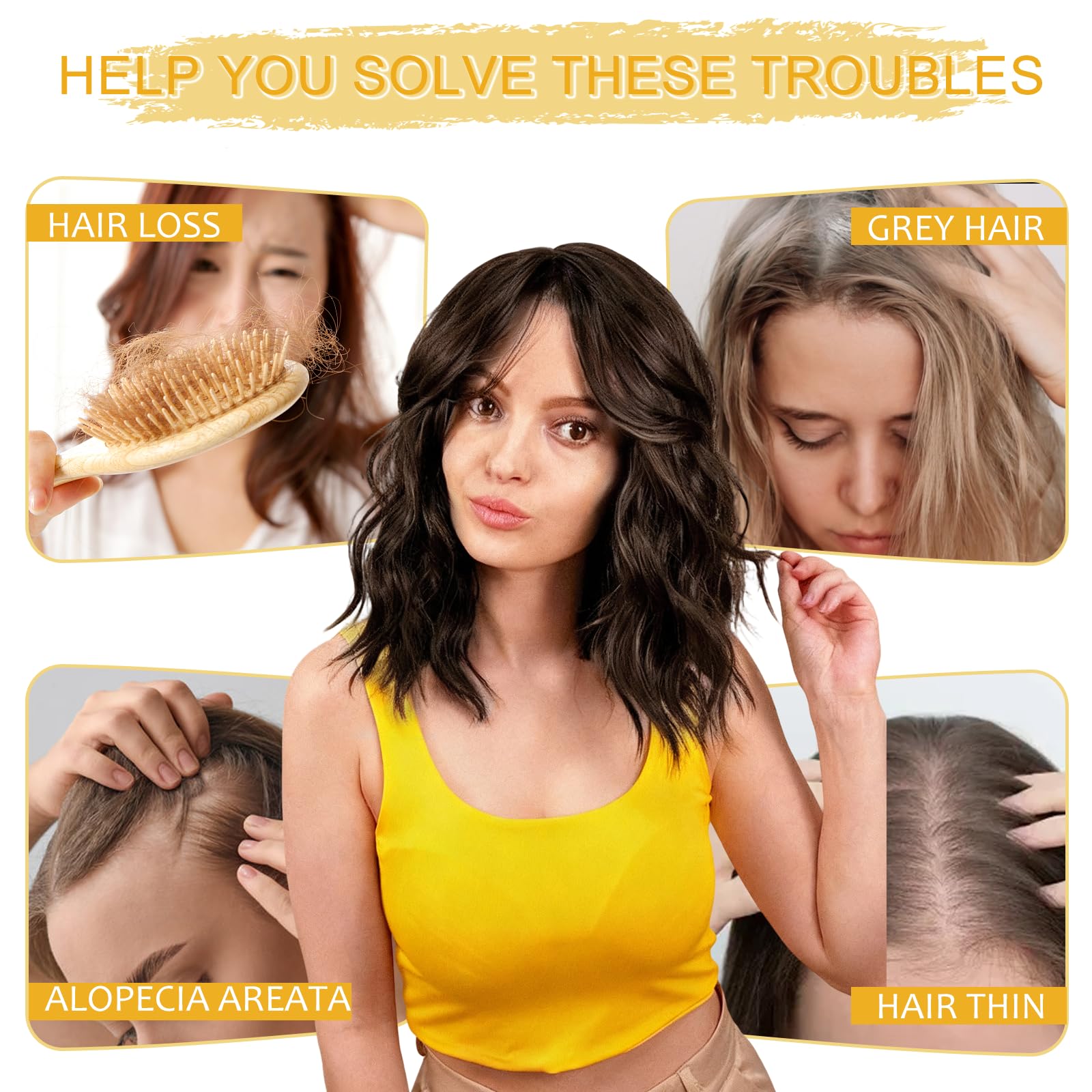 TYQ soft synthetic fiber close-up for a realistic texture.