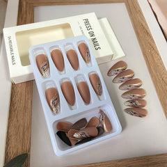Tyuimhx press-on nails enable quick at-home manicures with 30-second press, clean removal.