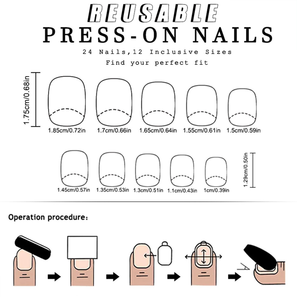 Tyuimhx blue floral press-on nails packaging suggesting a thoughtful gift.