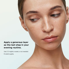 U Beauty Barrier Night Cream skin portrait emphasizing healthy glow and renewed texture