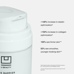 U Beauty Barrier Night Cream swirl close-up highlights creamy consistency for smoother skin