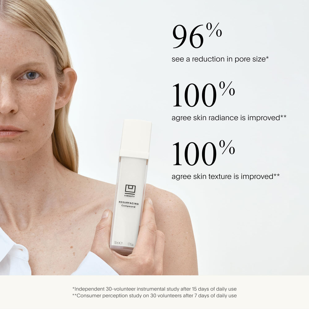 SIREN capsule close-up on U Beauty Resurfacing Compound capsule design