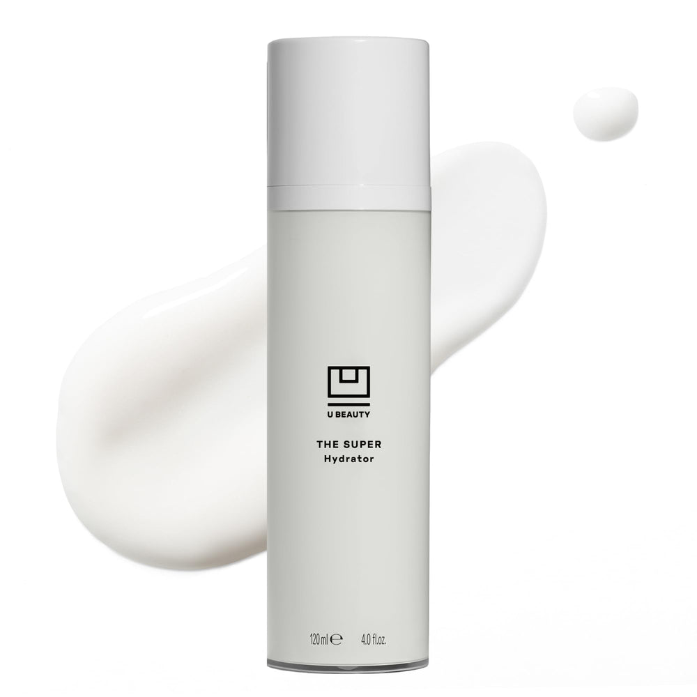 U Beauty The SUPER Hydrator jar closeup highlighting rich moisture for supple skin.