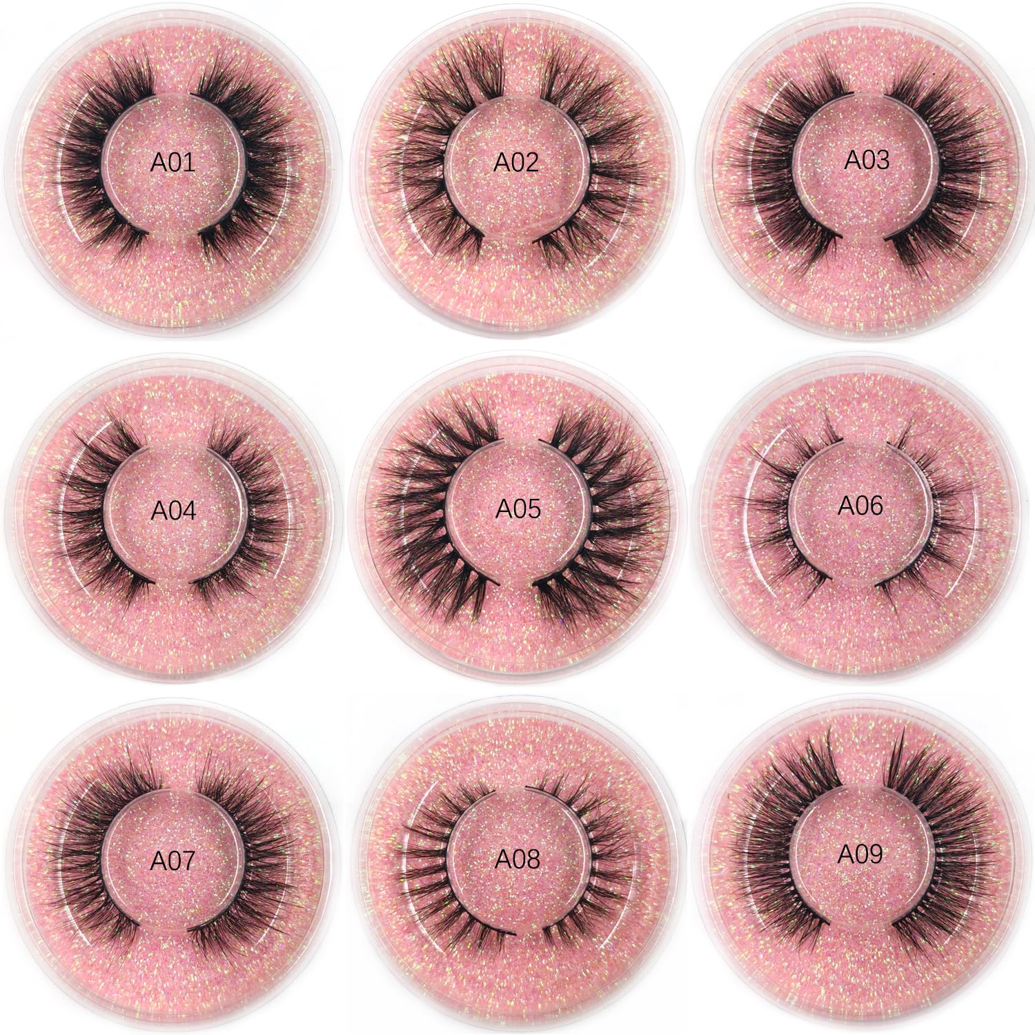 U-Hotmi Fales Eyelashes 10-styles variety to match any occasion.