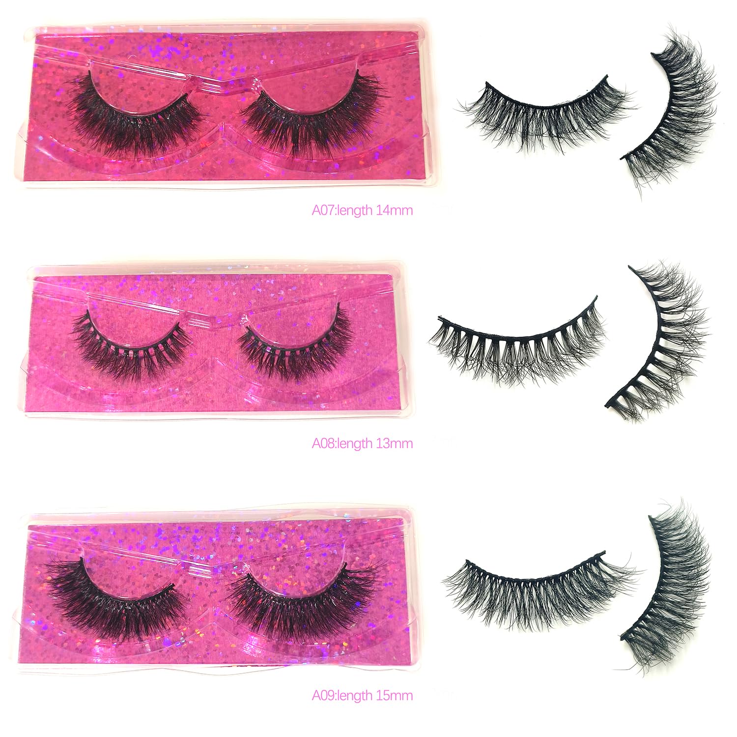 U-Hotmi reusable eyelashes protected in individual packaging