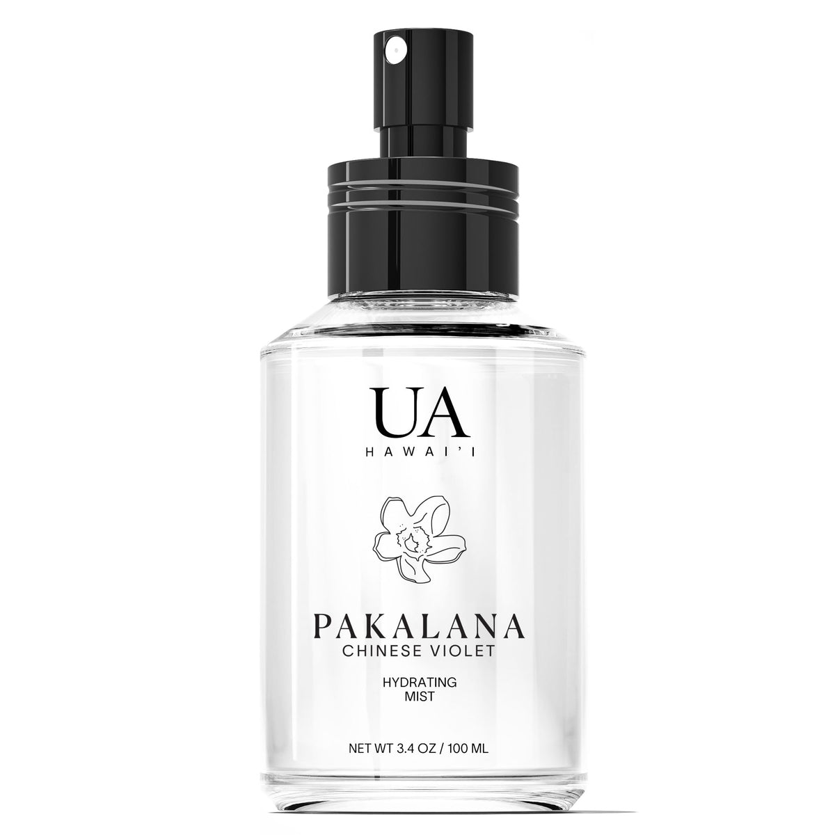 Ua Body Pakalana Chinese Violet Mist bottle with island fragrance for daily wear