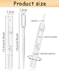 uadbau clear twist pen shows content through transparent body